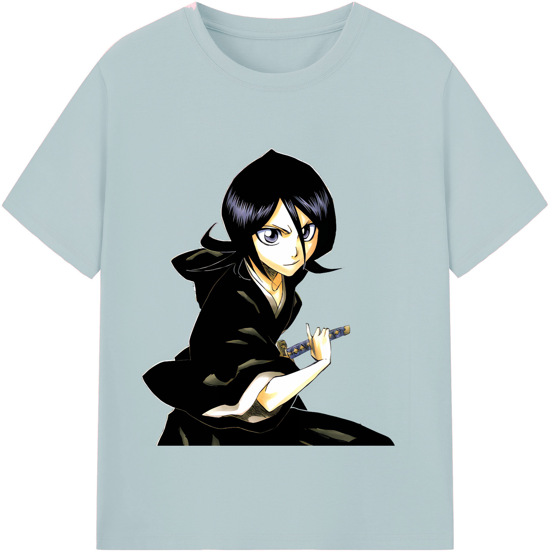 （画像用） ブリーチ 朽木ルキア BLEACH Kuchiki Rukia 綿100％半袖Tシャツ（フロントプリント）